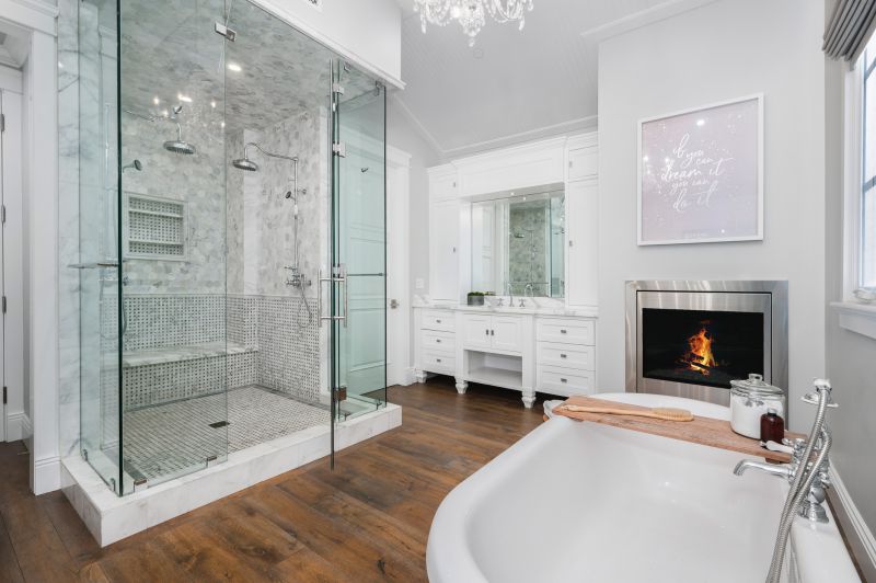 Elegant Bathtub to Shower Conversion