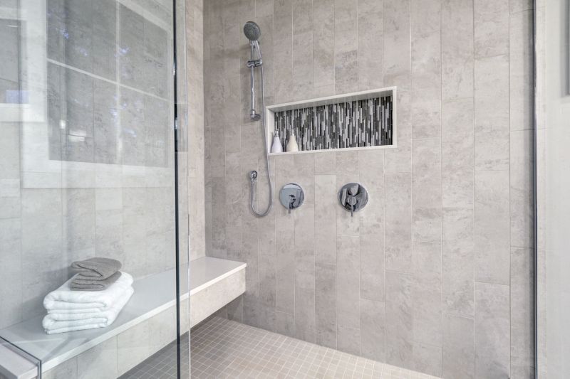 Recessed Shelving in Shower